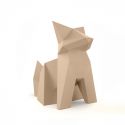 Decoratiune/ Statueta exterior sau interior Origami Kitsune, mat