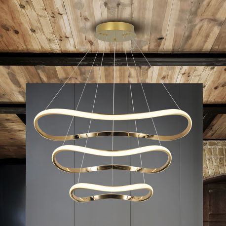 Pendule, Lustre suspendate - Lustra Led suspendata cu telecomanda Naos