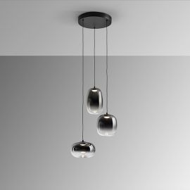 Pendule, Lustre suspendate - Lustra LED suspendata design modern Onice 3L