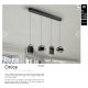 Pendule, Lustre suspendate - Lustra LED suspendata design modern Onice 4L
