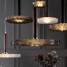 Pendul LED LUX, Lemn masiv, Sticla Turnata, MACRABÈ Small