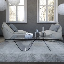 Masuta de Cafea Design LUX, Sticla Curbata, Alissa RECTANGULAR