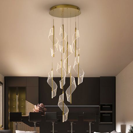 Corpuri de iluminat Lustre pentru casa scarii - Lustra LED suspendata design modern Velas