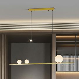 Pendule, Lustre suspendate - Lustra LED suspendata design modern Mila auriu