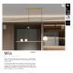 Pendule, Lustre suspendate - Lustra LED suspendata design modern Mila auriu