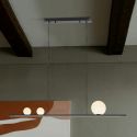 Lustra LED suspendata design modern Mila negru