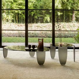 Masuta de Cafea Design LUX, Sticla, Arturo 121x31cm