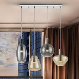 Pendule, Lustre suspendate - Lustra LED suspendata design modern Nara 4L