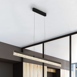 Pendule, Lustre suspendate - Lustra LED suspendata cu telecomanda Ixias