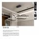 Pendule, Lustre suspendate - Lustra LED XXL suspendata cu telecomanda Evania