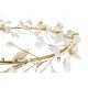 Pendule, Lustre suspendate - Lustra Suspendata, Metal Auriu, Petale Flori Albe Ceramice, FLORA 80