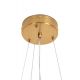 Pendule, Lustre suspendate - Lustra Suspendata, Metal Auriu, Petale Flori Albe Ceramice, FLORA 80