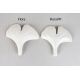 Pendule, Lustre suspendate - Lustra Suspendata, Metal Auriu, Petale Flori Albe Ceramice, FLORA 80