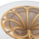 Mese dining - Masa rotunda design LUX, Ratan natural, Sticla, Colony