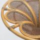 Mese dining - Masa rotunda design LUX, Ratan natural, Sticla, Colony