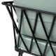 Scaune - Scaun design LUX pentru exterior, Tesatura, Metal, Clifton blaise light blue
