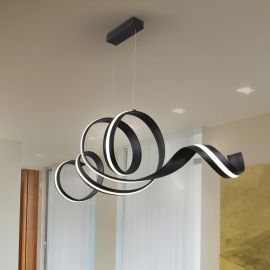 Pendule, Lustre suspendate - Lustra LED XXL suspendata cu telecomanda Amara