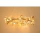 Pendule, Lustre suspendate - Lustra Suspendata, Metal Auriu, Petale Flori Albe Ceramice, FLORA 100