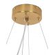 Pendule, Lustre suspendate - Lustra Suspendata, Metal Auriu, Petale Flori Albe Ceramice, FLORA 100