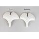 Pendule, Lustre suspendate - Lustra Suspendata, Metal Auriu, Petale Flori Albe Ceramice, FLORA 100