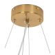 Pendule, Lustre suspendate - Lustra Suspendata, Metal Auriu, Petale Flori Albe Ceramice, FLORA 120
