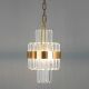 Pendule, Lustre suspendate - Pendul LED, Metal Auriu, Cristale de Sticla, Empero