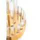 Pendule, Lustre suspendate - Pendul LED, Metal Auriu, Cristale de Sticla, Empero