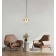 Pendule, Lustre suspendate - Pendul LED, Metal Auriu, Cristale de Sticla, Empero