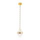 Pendule, Lustre suspendate - Pendul LED, Metal Auriu, Cristale de Sticla, Empero