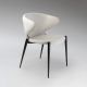 Scaun dining design elegant Alize alb