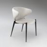 Scaun dining design elegant Alize alb