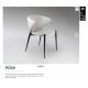 Scaune - Scaun dining design elegant Alize alb