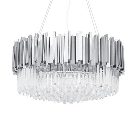 Candelabre, Lustre - Lustra suspendata, Cristale de Sticla, Glamour Silver 80