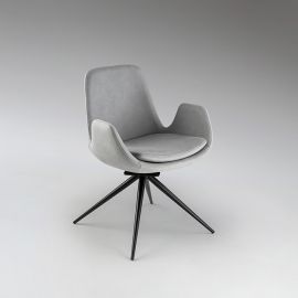 Scaune - Scaun pivotant dining design elegant Zuna gri