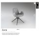 Scaune - Scaun pivotant dining design elegant Zuna gri