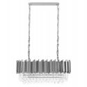 Lustra suspendata, Cristale de Sticla, Glamour Long Silver 90