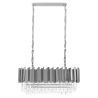 Lustra suspendata, Cristale de Sticla, Glamour Long Silver 90