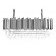 Candelabre, Lustre - Lustra suspendata, Cristale de Sticla, Glamour Long Silver 90