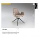 Scaune - Scaun pivotant dining design elegant Zuna bej