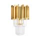 Aplice, corpuri de iluminat pentru pereti - Aplica de perete, Cristale de Sticla, Glamour Wall Gold