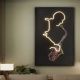 Tablou de perete decorativ cu iluminat Saxofon
