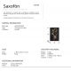 Tablouri - Tablou de perete decorativ cu iluminat Saxofon