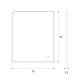 Oglinzi - Oglinda baie cu iluminat LED MIRROR Negru 76x91cm