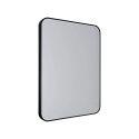 Oglinda baie cu iluminat LED MIRROR Negru 76x91cm