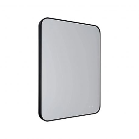 Oglinzi - Oglinda baie cu iluminat LED MIRROR Negru 76x91cm