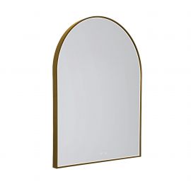 Oglinda baie cu iluminat LED MIRROR Auriu 90x70cm