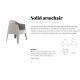 Scaune - Set de 4 Scaune moderne de exterior / interior design premium SOLID ARMCHAIR