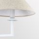 Candelabre, Lustre - Candelabru 6 brate LUX, Metal, Alb, Abajur In, GLADWYNE