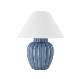 Veioza LUX, Ceramica Albastra, Tesatura In, CLARENDON