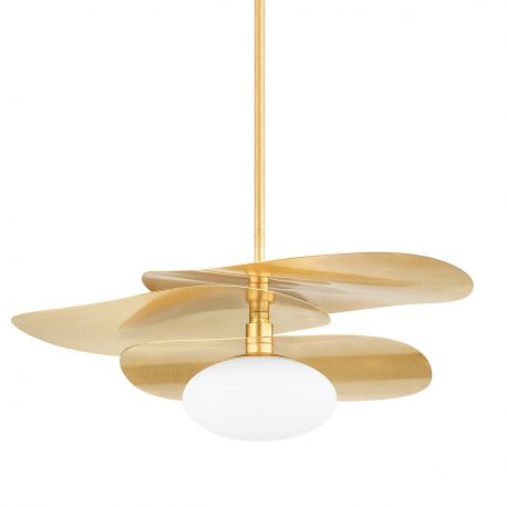 Pendule, Lustre suspendate - Lustra suspendata, Metal, Foita Auriu Vintage, ALLIDA